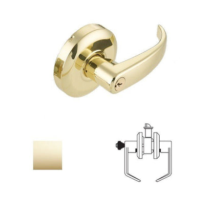 Cal-Royal RL03 Grade 2 Keyed Classroom Door Lever Lockset with 2-3/4" Backset.