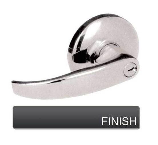 Cal-Royal RL05 Grade 2 Keyed Storeroom Door Lever Lockset with 2-3/4" Backset