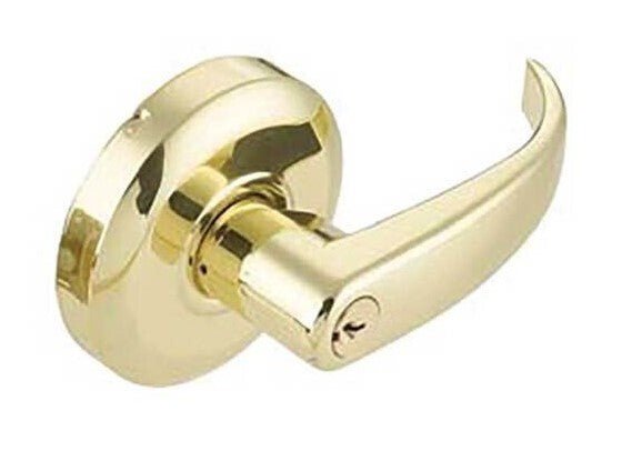 Cal-Royal RL05 Grade 2 Keyed Storeroom Door Lever Lockset with 2-3/4" Backset.