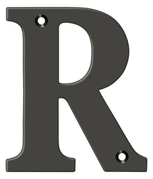 Deltana RL4R-10B 4" Residential Letter R; Oil Rubbed Bronze Finish.