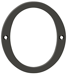 Deltana RN6-0U10B 6" Numbers; Solid Brass; Oil Rubbed Bronze Finish.