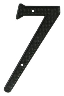 Deltana RNZ47 4" Numbers; Zinc; Black Finish.