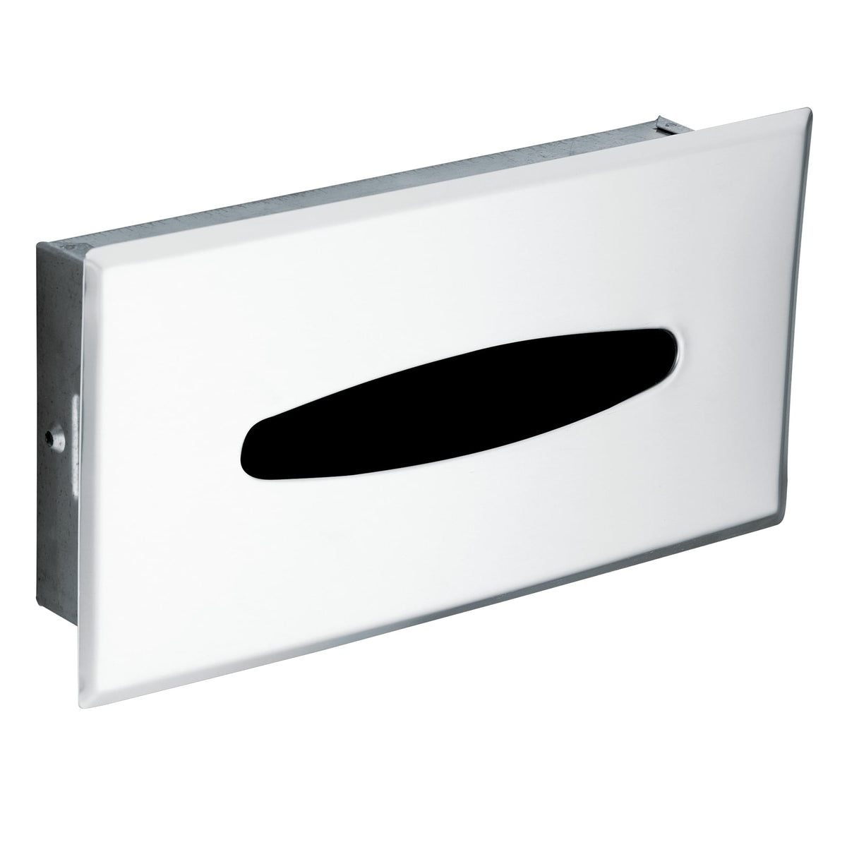 Moen RR5520SS Hotel / Motel Recessed Tissue Box Holder Satin Stainless Steel Finish.