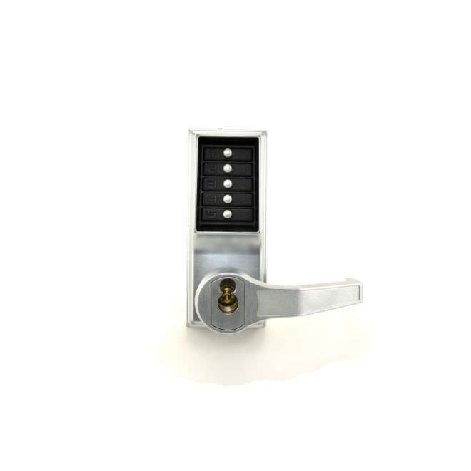 Kaba Simplex RR8146S26D RH Reverse Pushbutton Lever Mortise Combination Entry Passage Lockout