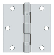 Deltana S35BBU26-R 3-1/2" x 3-1/2" Square Corner Ball Bearing Hinge Bright Chrome Finish.