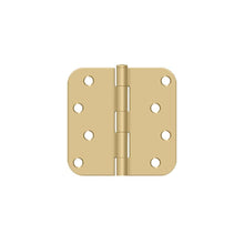 Deltana S44R54 4" x 4" x 5/8" Radius Hinge Satin Brass Finish.