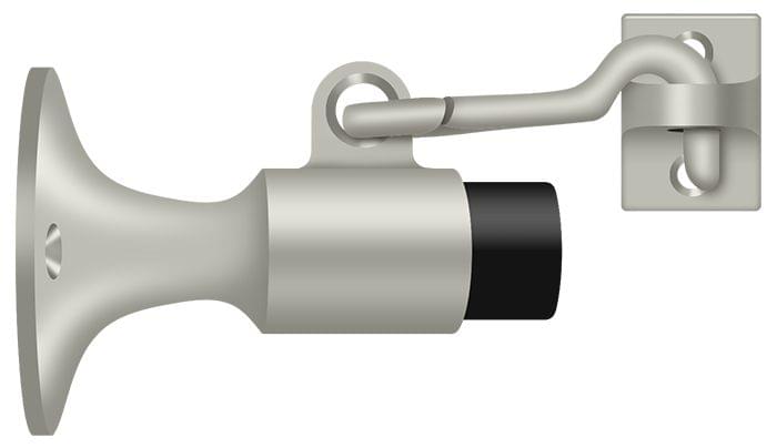 Deltana SAHW325U15 Wall Mount Bumper with Holder; Satin Nickel Finish.