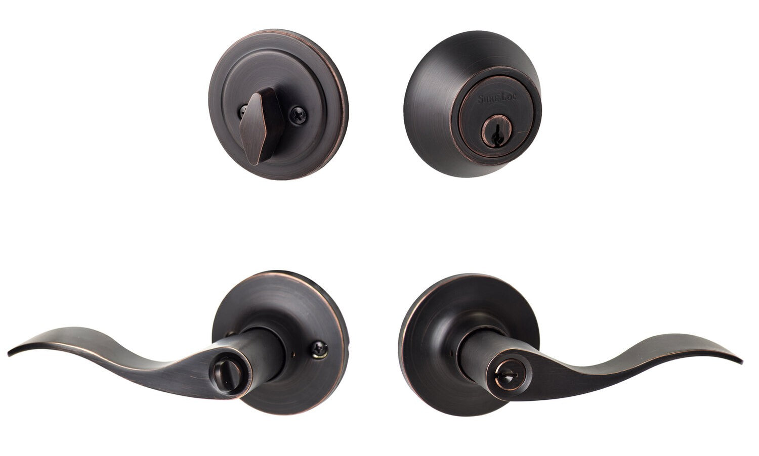 Sure-Loc SB107/DB201 Snowbird Keyed Entry Lever with and Deadbolt
