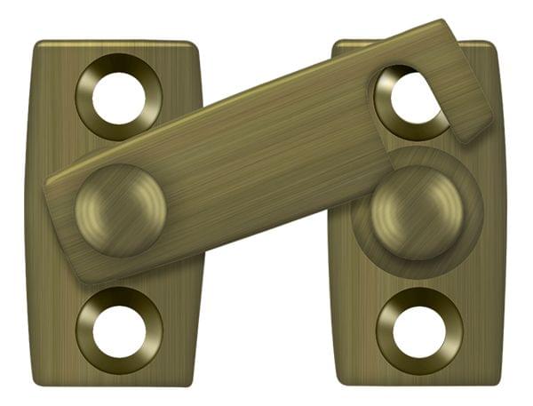 Deltana SB3058U5 Shutter Bar/Door Latch 5/8"; Antique Brass Finish.