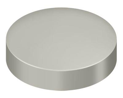 Deltana SCF100U15 Screw Cover; Round; Flat; 1" Diameter; Satin Nickel Finish.