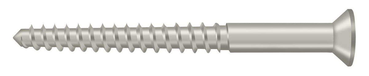 Deltana SCWB1225U15 Wood Screw; SB; #12 x 2-1/2"; Satin Nickel Finish.