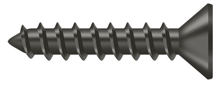 Deltana SCWS1010U10B Wood Screw; ST; #10 x 1"; Oil Rubbed Bronze Finish.