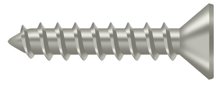 Deltana SCWS1010U15 Wood Screw; ST; #10 x 1"; Satin Nickel Finish.