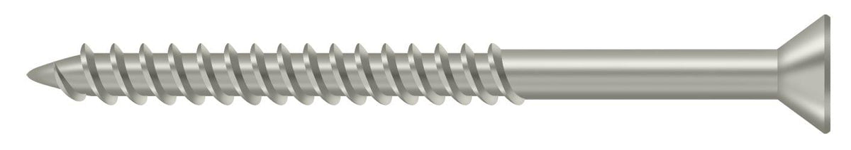 Deltana SCWS1025U15 Wood Screw; ST; #10 x 2-1/2"; Satin Nickel Finish.