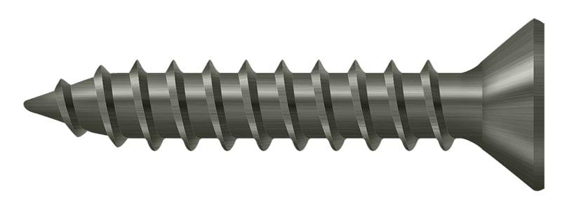 Deltana SCWS910U15A Bag of 600 Wood Screws; Steel; #9 x 1"; Antique Nickel Finish.