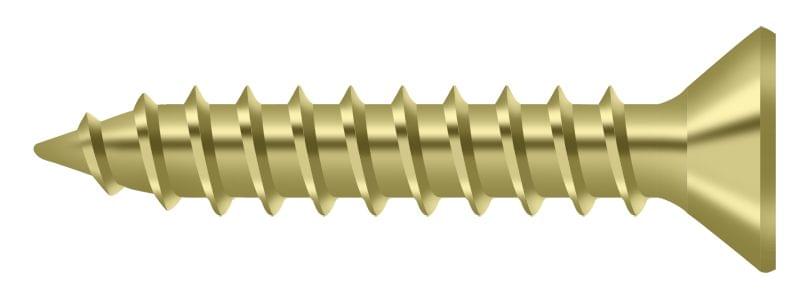 Deltana SCWS910U3 Bag of 600 Wood Screws; Steel; #9 x 1"; Bright Brass Finish.
