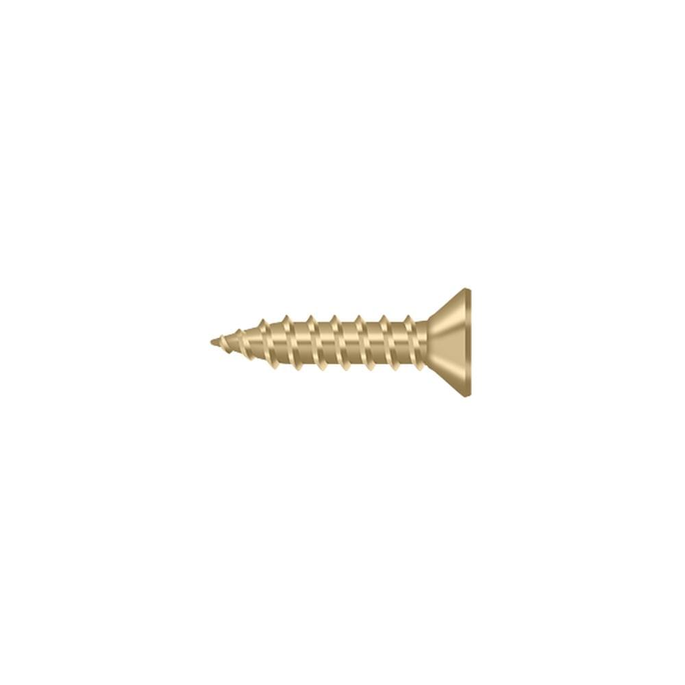 Deltana SCWS975U4 Bag of 600 Wood Screws; Steel; #9 x 3/4"; Satin Brass Finish.