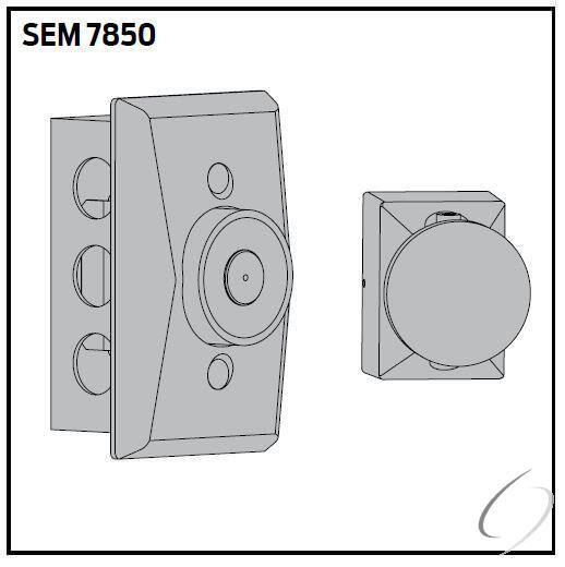 LCN SEM7850DKBRZ Standard Profile Recessed Wall Mount Hold Open Magnet 695.