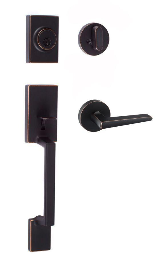 Sure-Loc SH507-R-BS-RD Stockholm Handleset with Basel Round Handleset Trim
