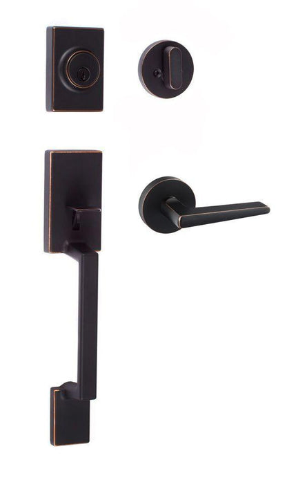 Sure-Loc SH507-R-BS-RD Stockholm Handleset with Basel Round Handleset Trim