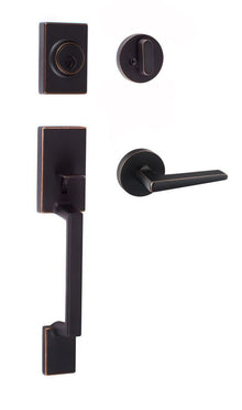 Sure-Loc SH507-R-BS-RD Stockholm Handleset with Basel Round Handleset Trim