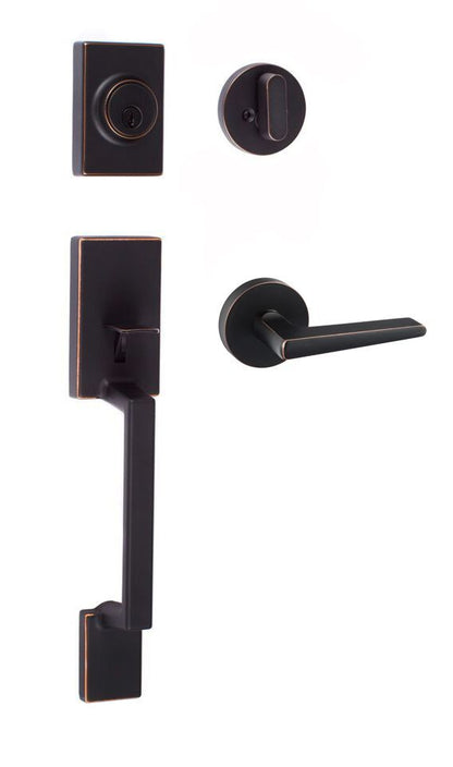 Sure-Loc SH507-R-BS-RD Stockholm Handleset with Basel Round Handleset Trim