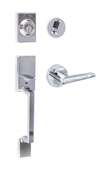 Sure-Loc SH507-R-BS-RD Stockholm Handleset with Basel Round Handleset Trim