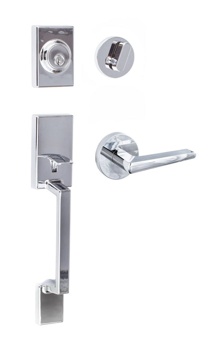 Sure-Loc SH507-R-BS-RD Stockholm Handleset with Basel Round Handleset Trim