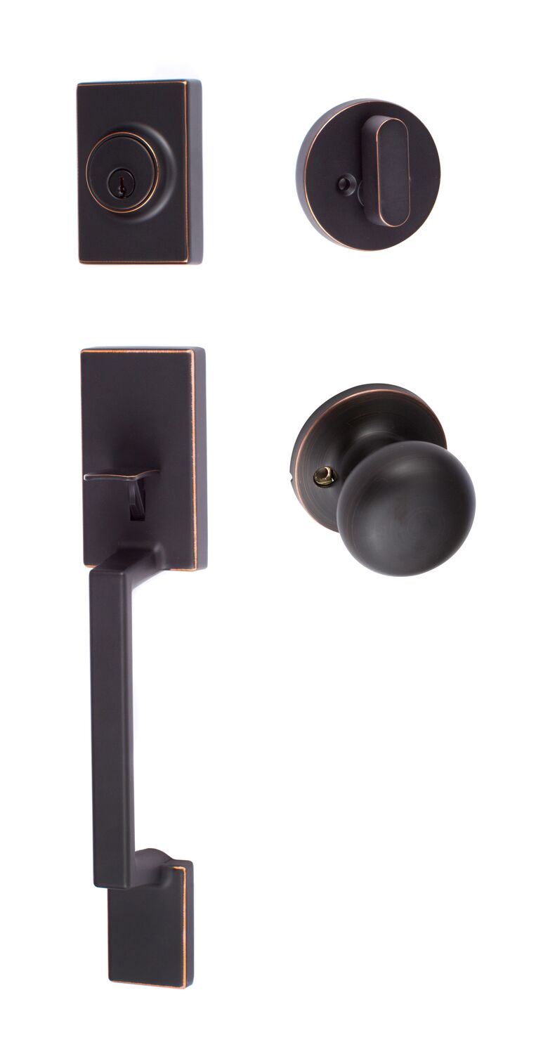 Sure-Loc SH507-R-DU-RD Stockholm Handleset with Durango Handleset Trim