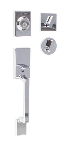 Sure-Loc Modern SH507-S Modern Series Stockholm Single Cylinder Handleset with Square Thumb Turn
