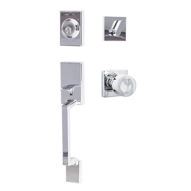 Sure-Loc SH507-S-BG-SQ Stockholm Handleset with Bergen Square Handleset Trim