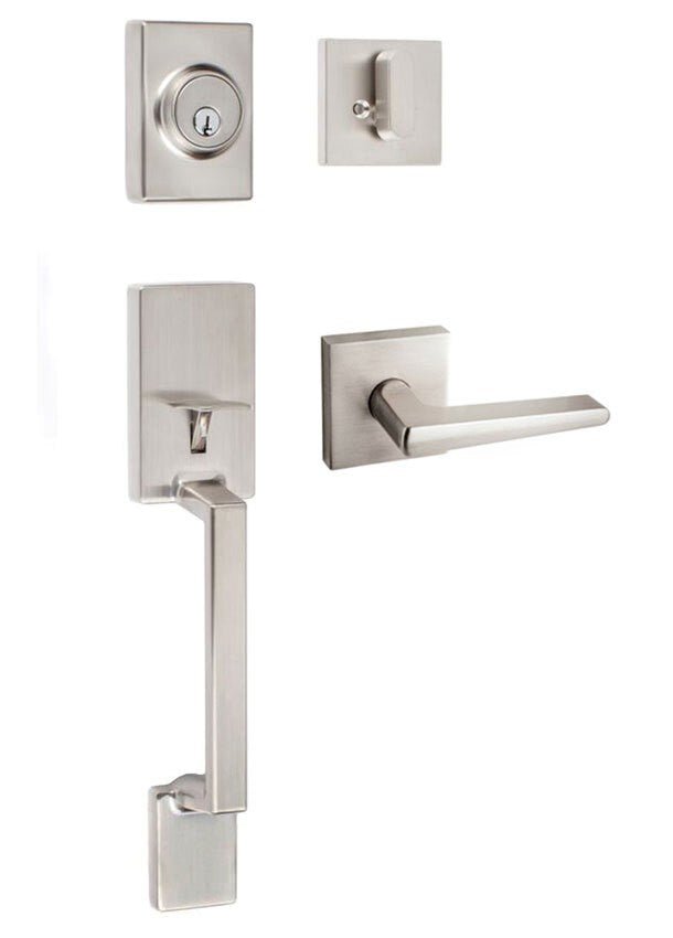 Sure-Loc SH507-S-BS-SQ Stockholm Handleset with Basel Square Handleset Trim.