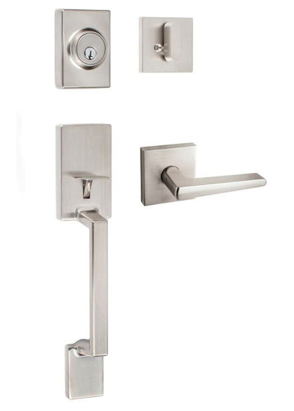 Sure-Loc SH507-S-BS-SQ Stockholm Handleset with Basel Square Handleset Trim.