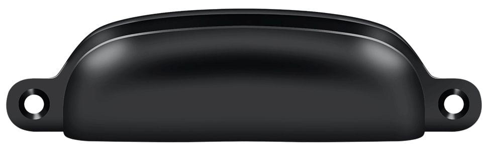 Deltana SHP29U19 Exposed Shell Pull 4"; Black Finish.