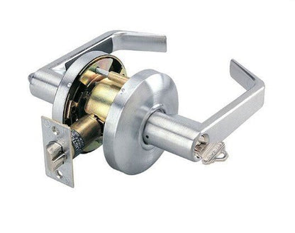 Cal-Royal SL00-2-3/8 Grade 2 Keyed Entry Door Lever Lockset with 2-3/8" Backset