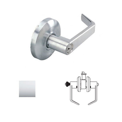 Cal-Royal SL00 Grade 2 Keyed Entry Door Lever Lockset with 2-3/4" Backset