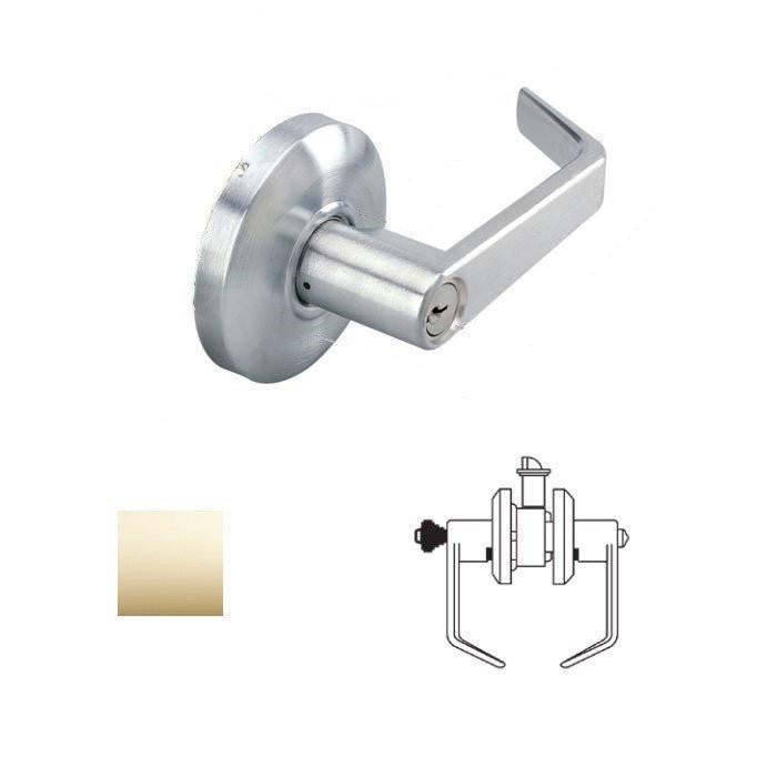 Cal-Royal SL00 Grade 2 Keyed Entry Door Lever Lockset with 2-3/4" Backset