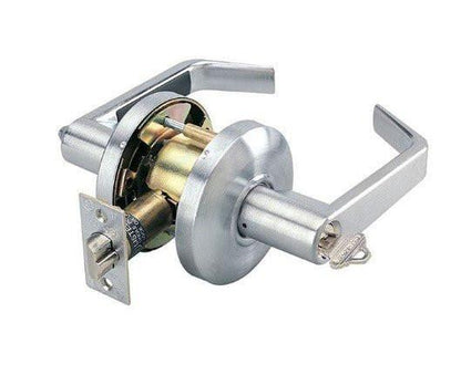 Cal-Royal SL03-2-3/8 Grade 2 Keyed Classroom Door Lever Lockset with 2-3/8" Backset