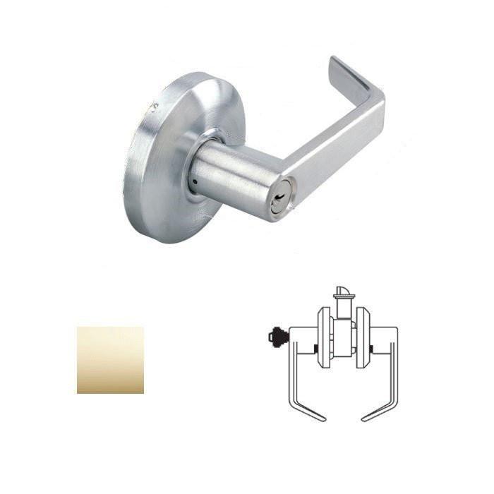 Cal-Royal SL03 Grade 2 Keyed Classroom Door Lever Lockset with 2-3/4" Backset