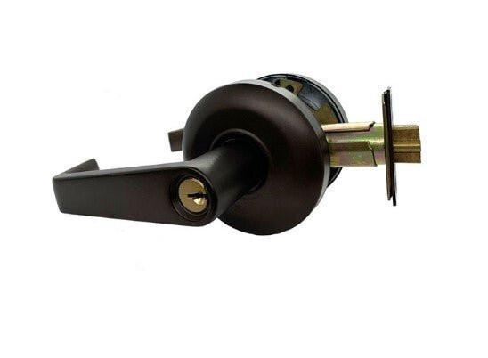 Cal-Royal SL05-2-3/8 Grade 2 Keyed Storeroom Door Lever Lockset with 2-3/8" Backset