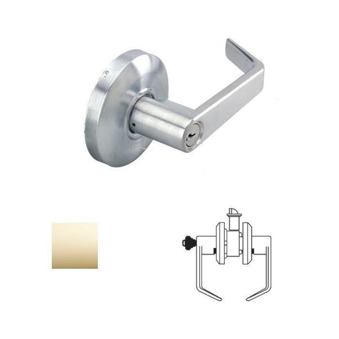 Cal-Royal SL05 Grade 2 Keyed Storeroom Door Lever Lockset with 2-3/4" Backset