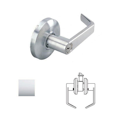 Cal-Royal SL30 Grade 2 Passage Door Lever Lockset with 2-3/4" Backset