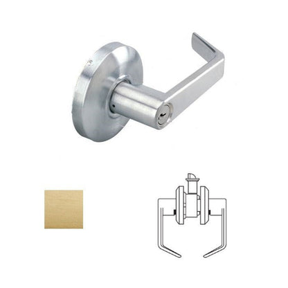 Cal-Royal SL30 Grade 2 Passage Door Lever Lockset with 2-3/4" Backset
