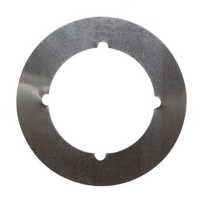 Don-Jo SP1353 3-1/2" Scar Plate with 2-1/8" Hole and Through Bolt Knotches.