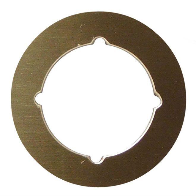 Don-Jo SP1353 3-1/2" Scar Plate with 2-1/8" Hole and Through Bolt Knotches