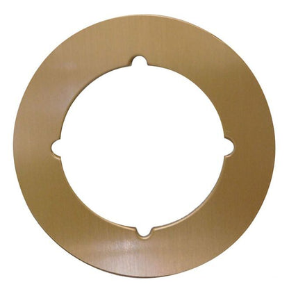 Don-Jo SP1353 3-1/2" Scar Plate with 2-1/8" Hole and Through Bolt Knotches.