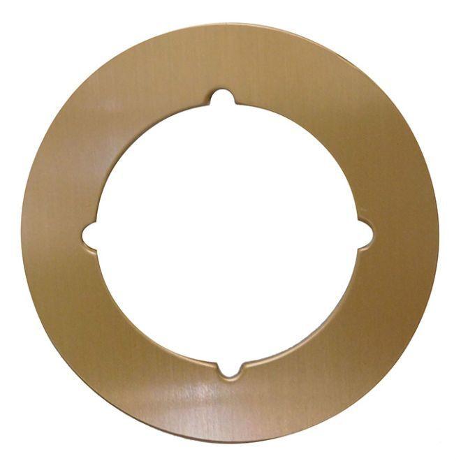 Don-Jo SP1353 3-1/2" Scar Plate with 2-1/8" Hole and Through Bolt Knotches