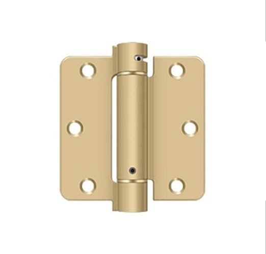 Orca Hardware SPR4014Z 4" x 4" x 1/4" Steel Spring Hinge, ZigZag Hole Pattern.