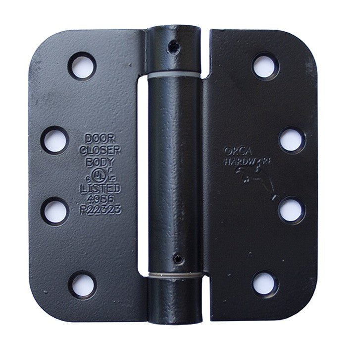 Orca Hardware SPR4058 4" x 4" x 5/8" Steel Spring Hinge.