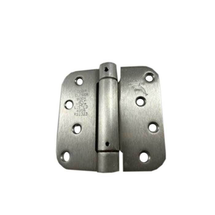 Orca Hardware SPR4058Z 4" x 4" x 5/8" Steel Spring Hinge, Zigzag Hole Pattern
